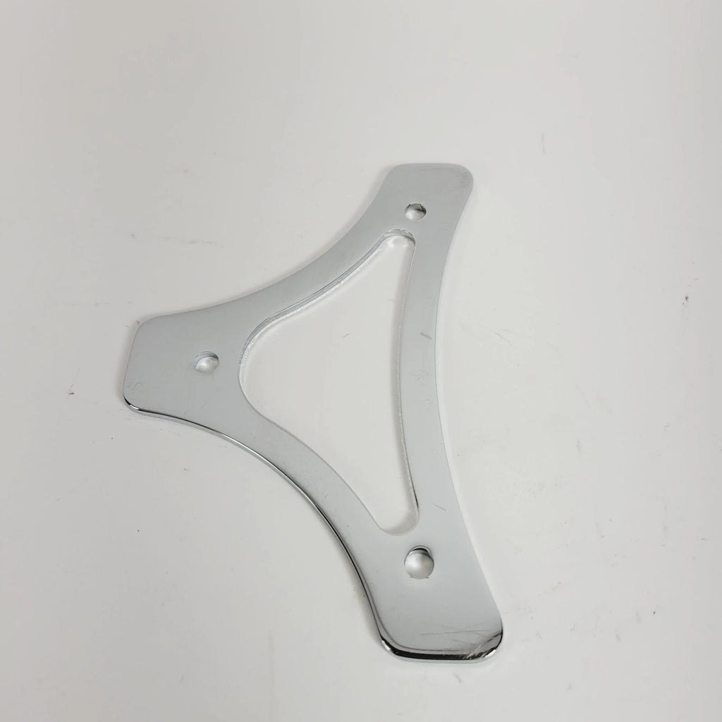 Chrome Sissy Bar Backrest Pad Mount Flat Plate for Harley Davidson Touring