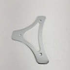 Chrome Sissy Bar Backrest Pad Mount Flat Plate for Harley Davidson Touring