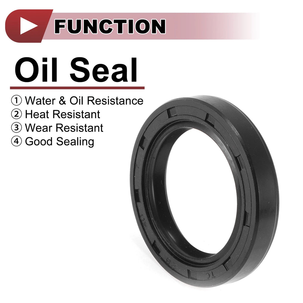 Set of 5 Rotary Shaft Oil Seals 28x40x7mm Nitrile Rubber 672668828410