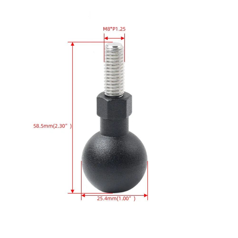 Universal Handlebar Ball Head Base GPS Phone Holder Clamp for Bikes