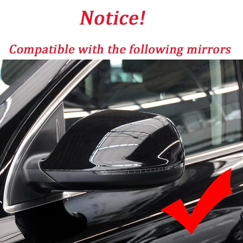 Carbon Style Side Mirror Cap Covers for Audi Q5 Q7 8R (2009–2017)