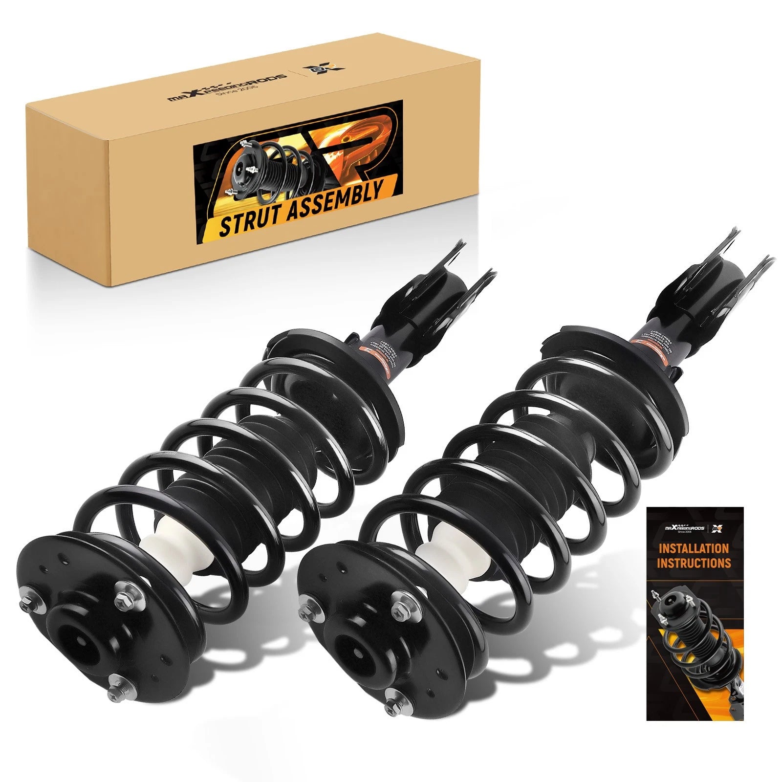 Front Struts w/ Coil Springs for Chevy Equinox GMC Terrain Pontiac Torrent Vue (2005–2019)