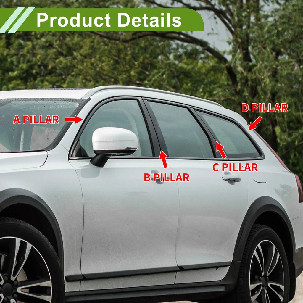 6 Pcs Door Pillar Window Trim for BMW 7-Series (2009-2017)