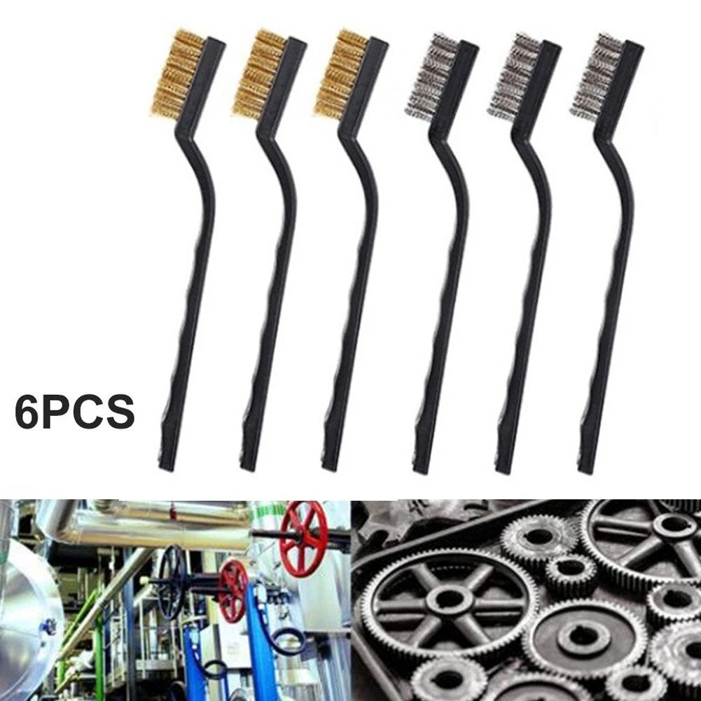 Brass Brushes Set of 4 for Polishing Metal and Rust Removal