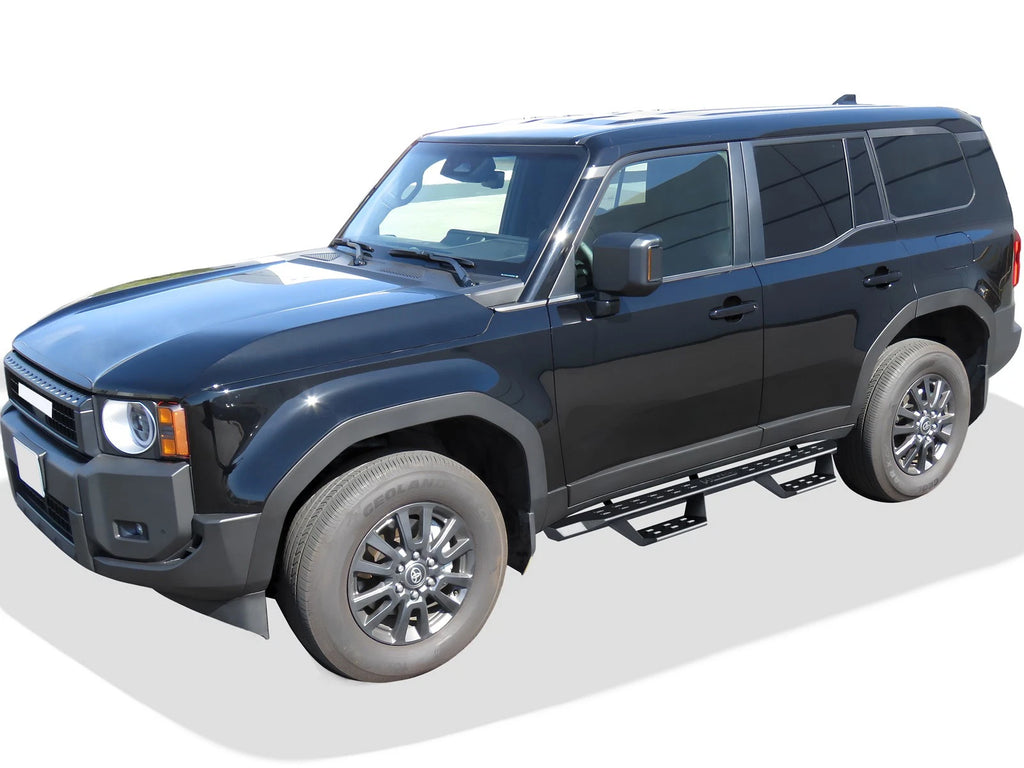 Black Overland Slider Drop Steps for Toyota Land Cruiser (2024-2026)