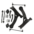 10pc Lower Control Arm Ball Joint Tie Rod Sway Bar for Toyota Corolla (2003-2008)