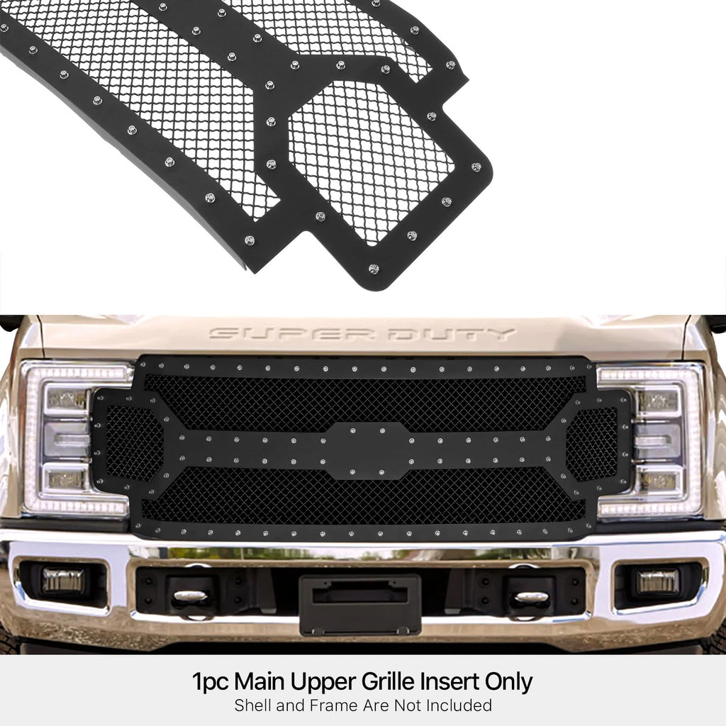 Black Mesh Grill Insert for Ford F250/F350 (2017-2019)
