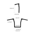14" Rise 1.25" Fat Ape Hanger Handlebar for Harley Fat Boy (2018–2024)
