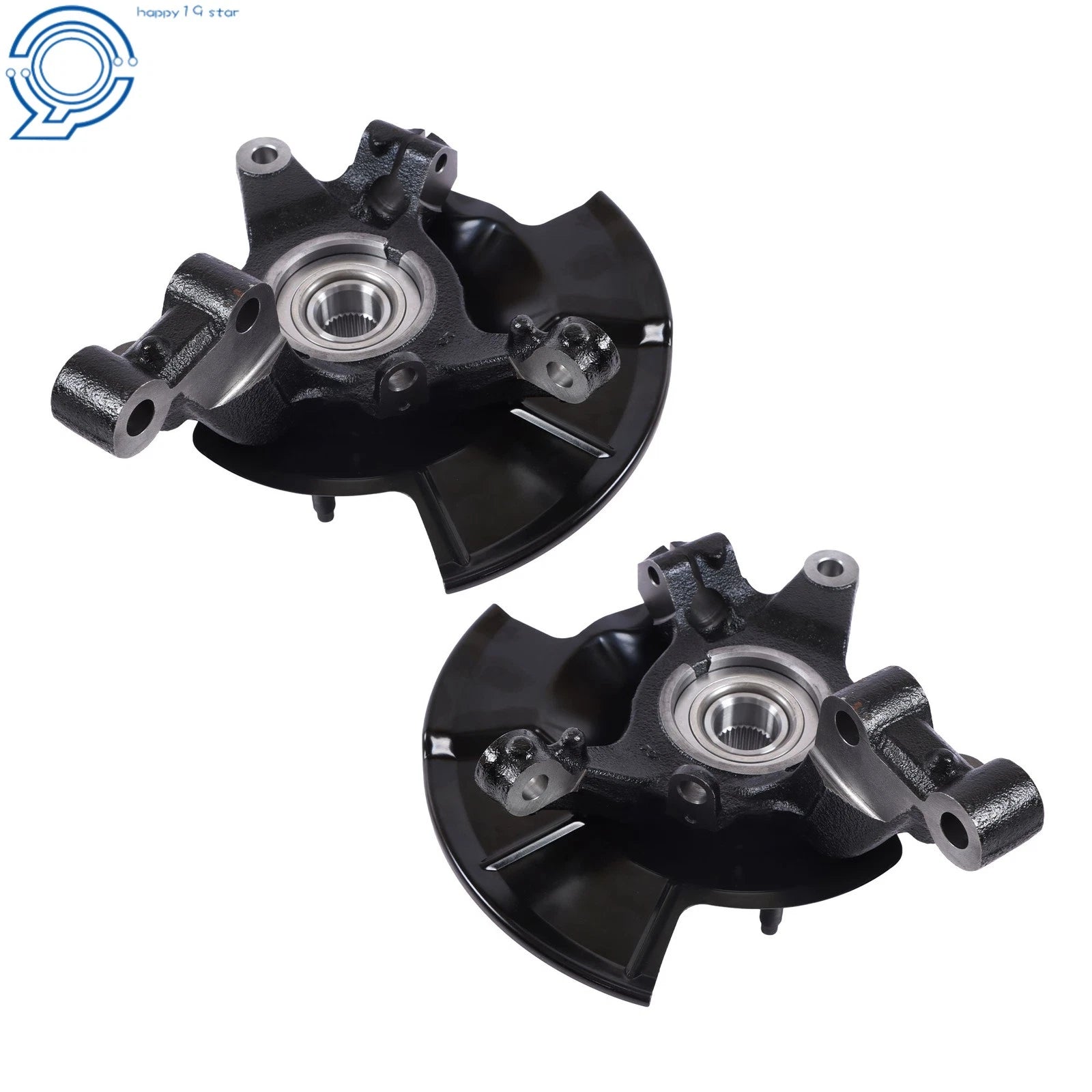 Front Steering Knuckles & Wheel Hub Bearings for Ford Edge (2007-2010)