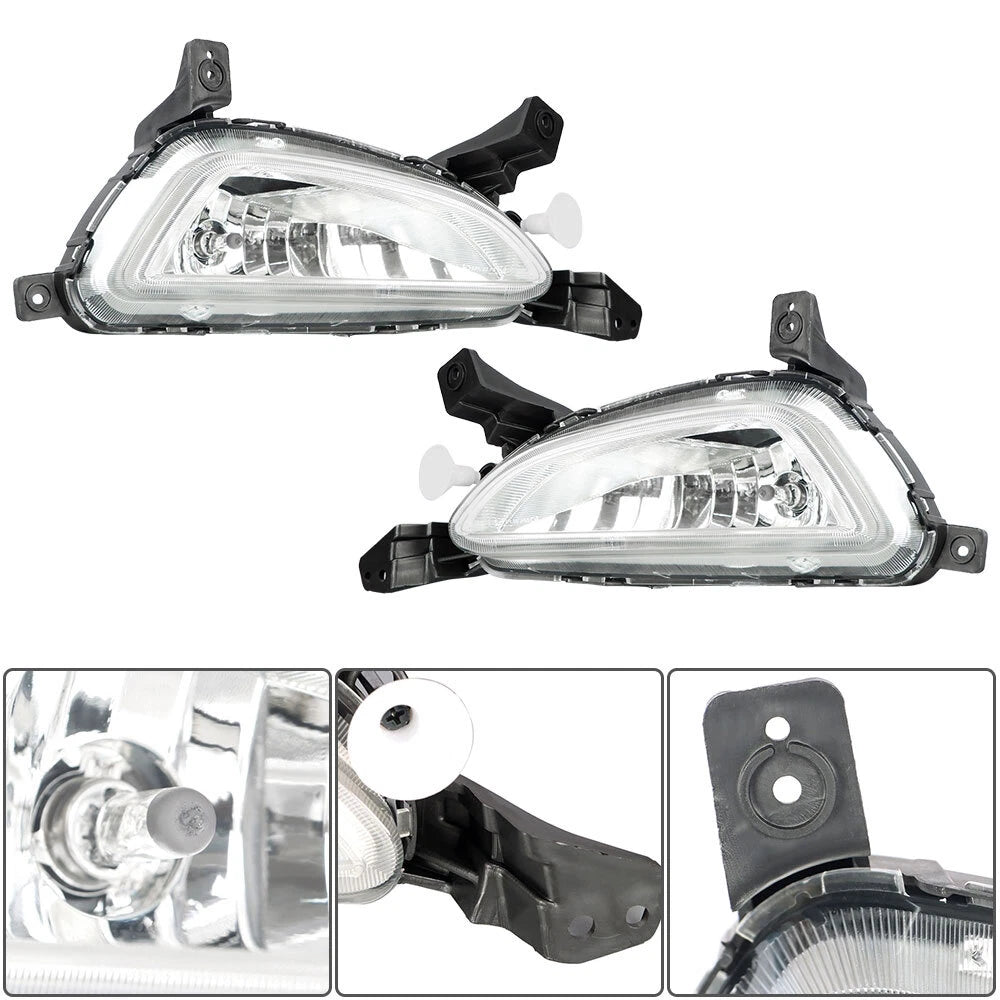 Pair Fog Light Lamps for Hyundai Tucson (2016-2018)