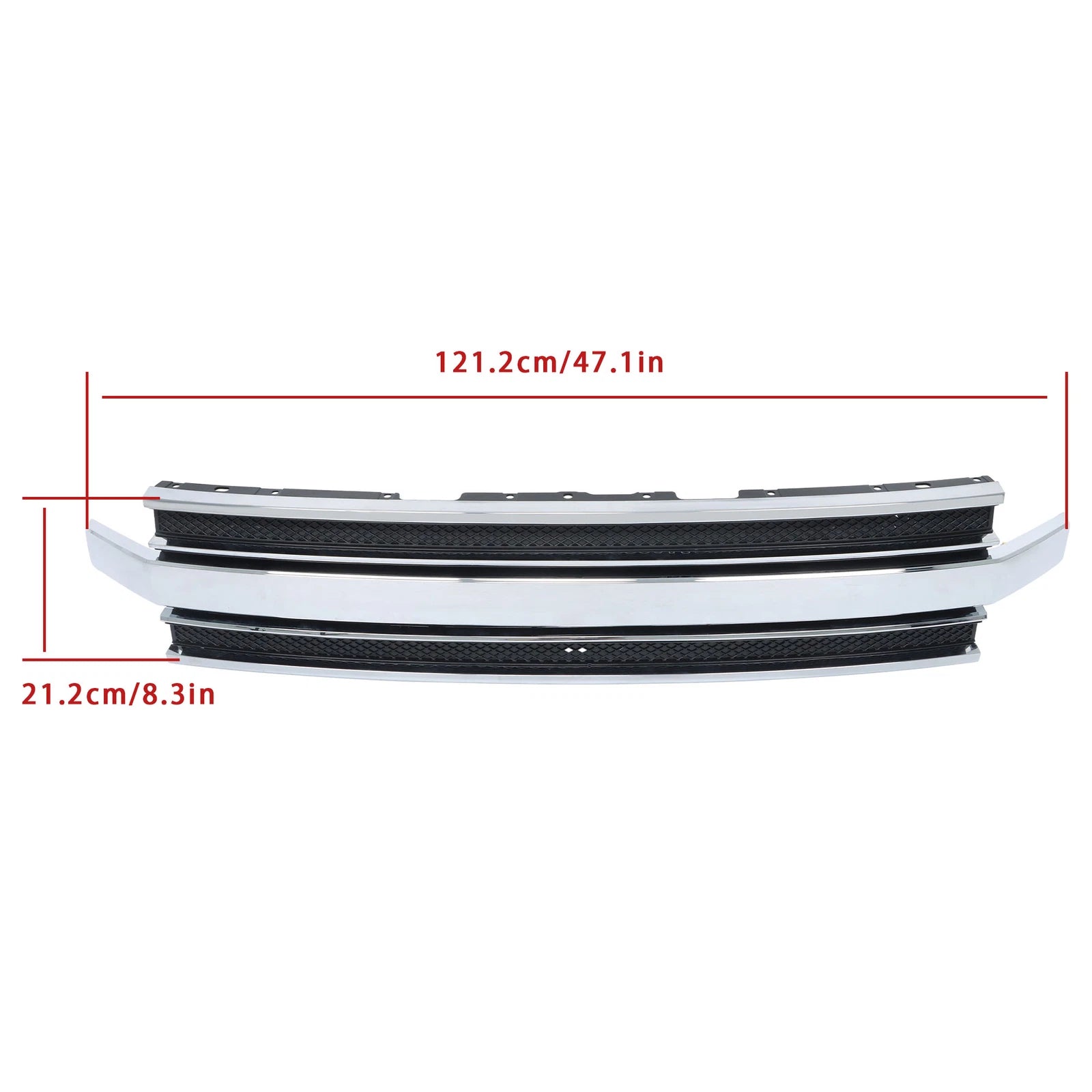 Chrome Front Upper Bumper Grille for Ford Flex (2013-2019)