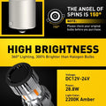2X AUXITO LED Turn Signal Blinker Light BAU15S for
