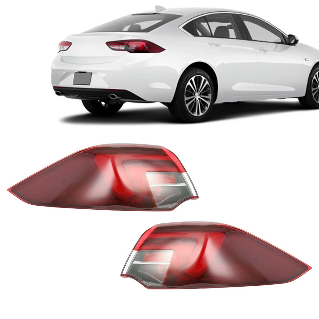LED Tail Light Pair for Buick Regal Sportback (2018–2020) w/Bulb Outer