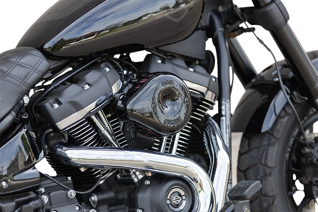 S&S Cycle Mini Teardrop Stealth Air Cleaner Kit for Harley (170-0436C)