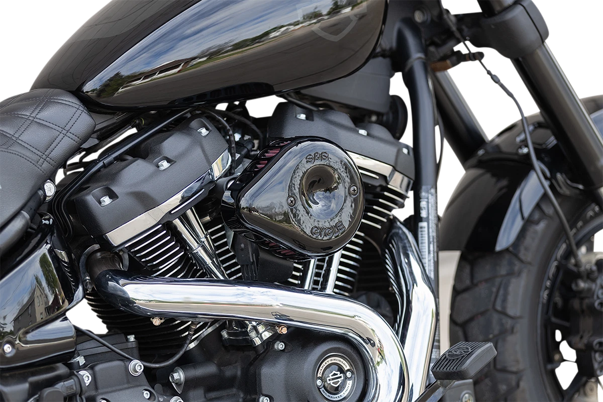 S&S Cycle Mini Teardrop Stealth Air Cleaner Kit for Harley (170-0436C)