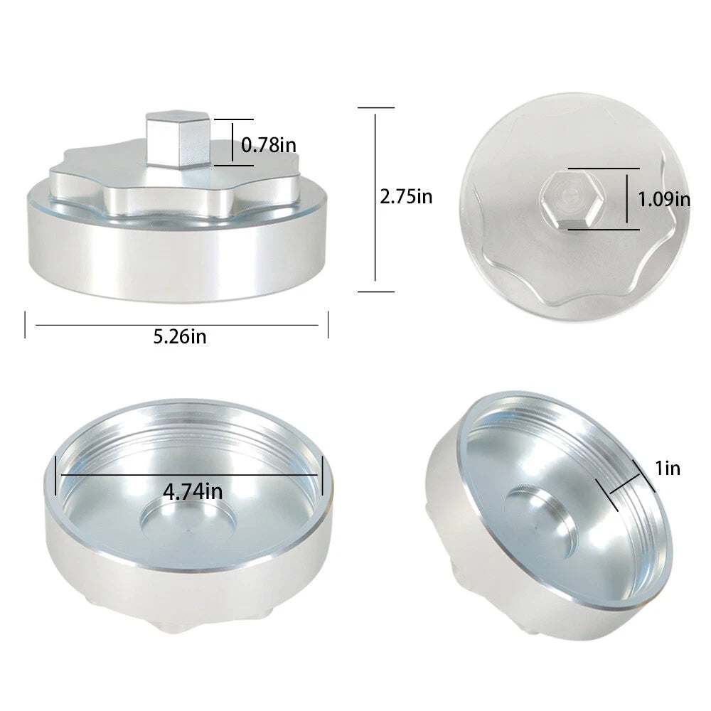 Fuel Filter Housing Cover Cap for Ram 2500 3500 4500 (2010-2019)