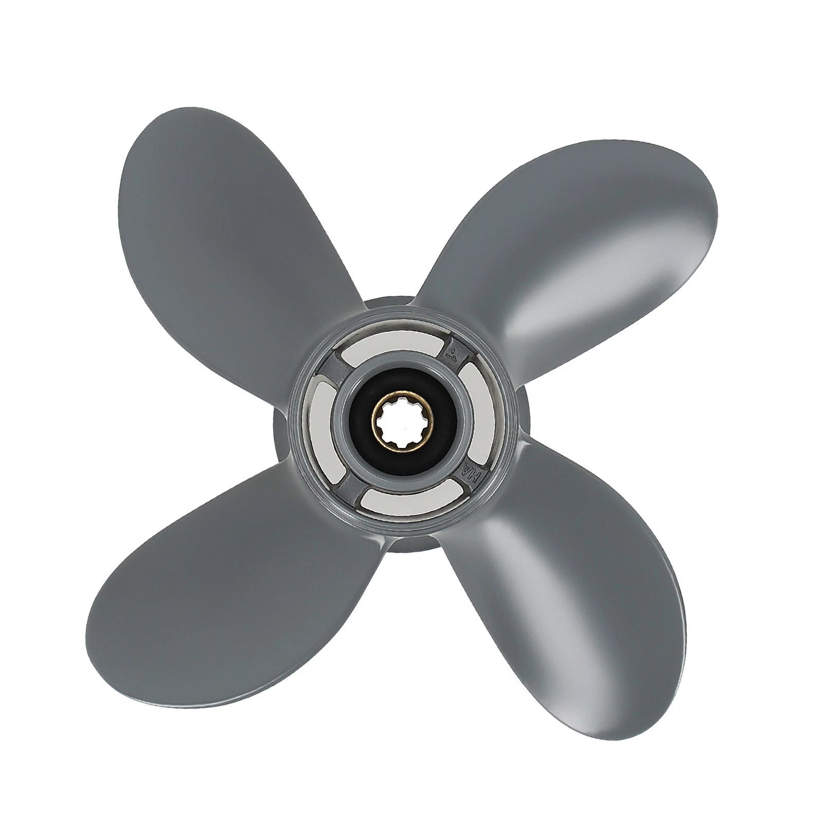 10" 4 Blade Aluminum Propeller for Honda Yamaha Outboard (8-20HP)
