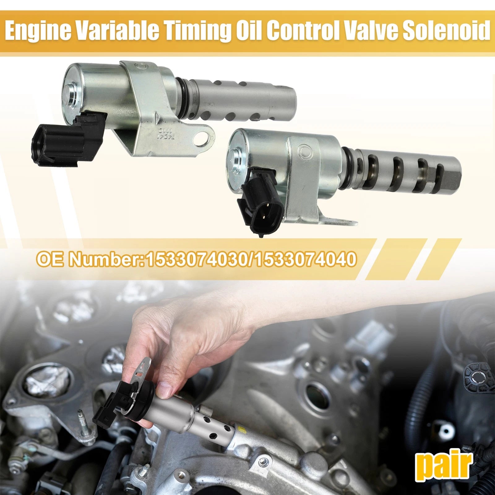 1 Pair Variable Valve Timing Solenoid VVT for Toyota Altezza SXE10 (1999–2005)