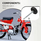 Right Side Battery Cover Bolt Nut for Honda CT90 CT110 CT200 C70M CM91 CA100 (1966–1983)