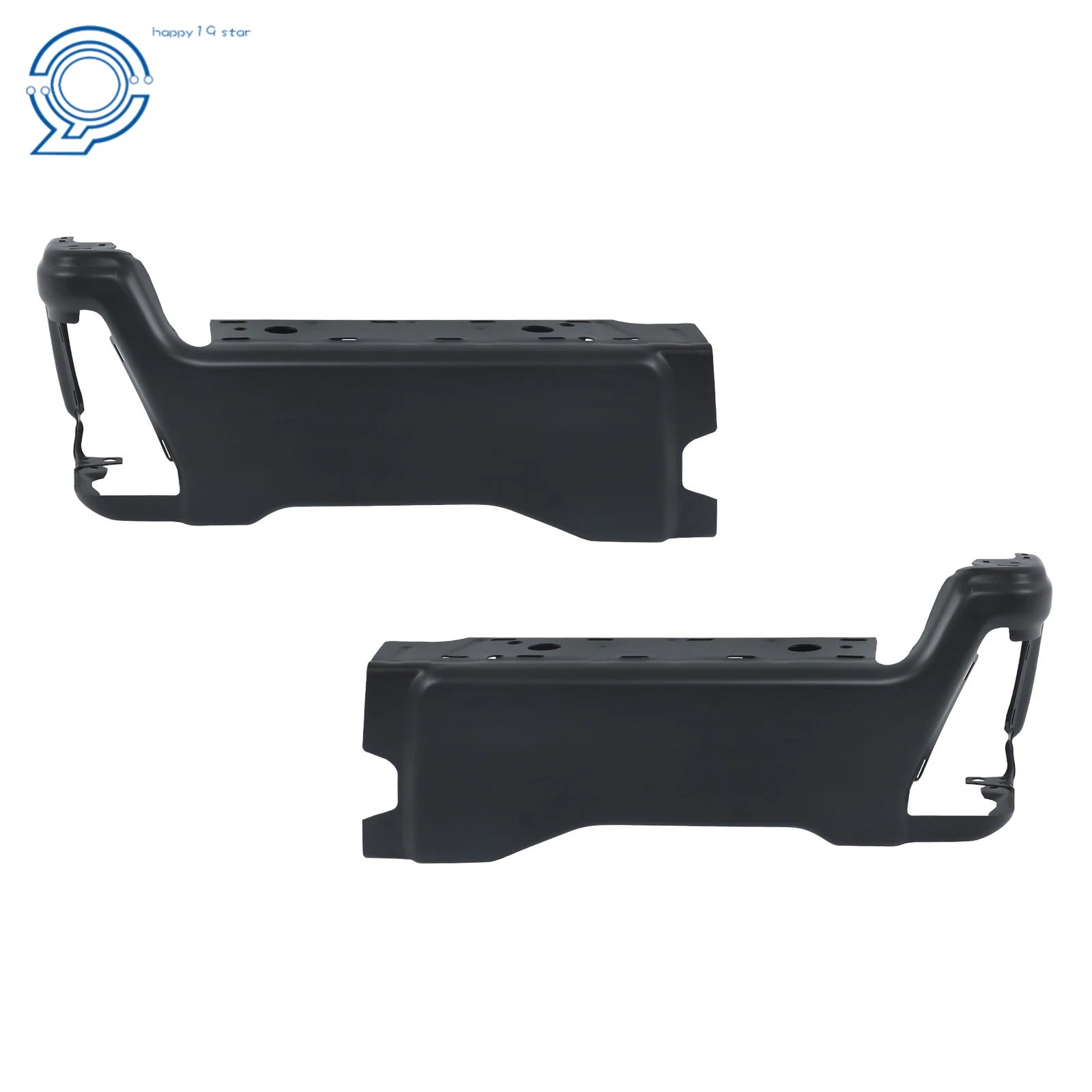 Black Rear Bumper End Caps for Ford F-250 F-350 F-450 (2023–2025)