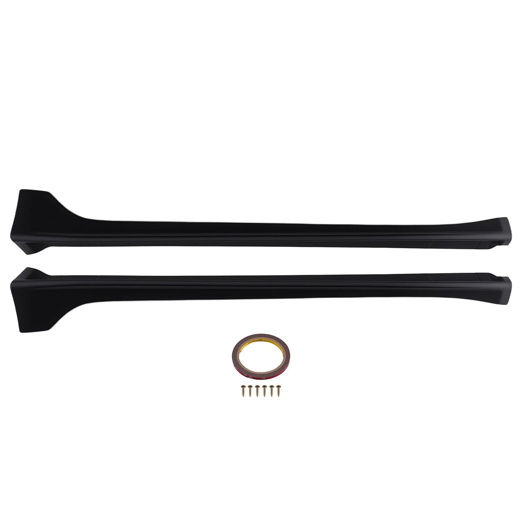 Black Side Skirt Extension Panel for Mitsubishi Lancer (2008–2017) ABS