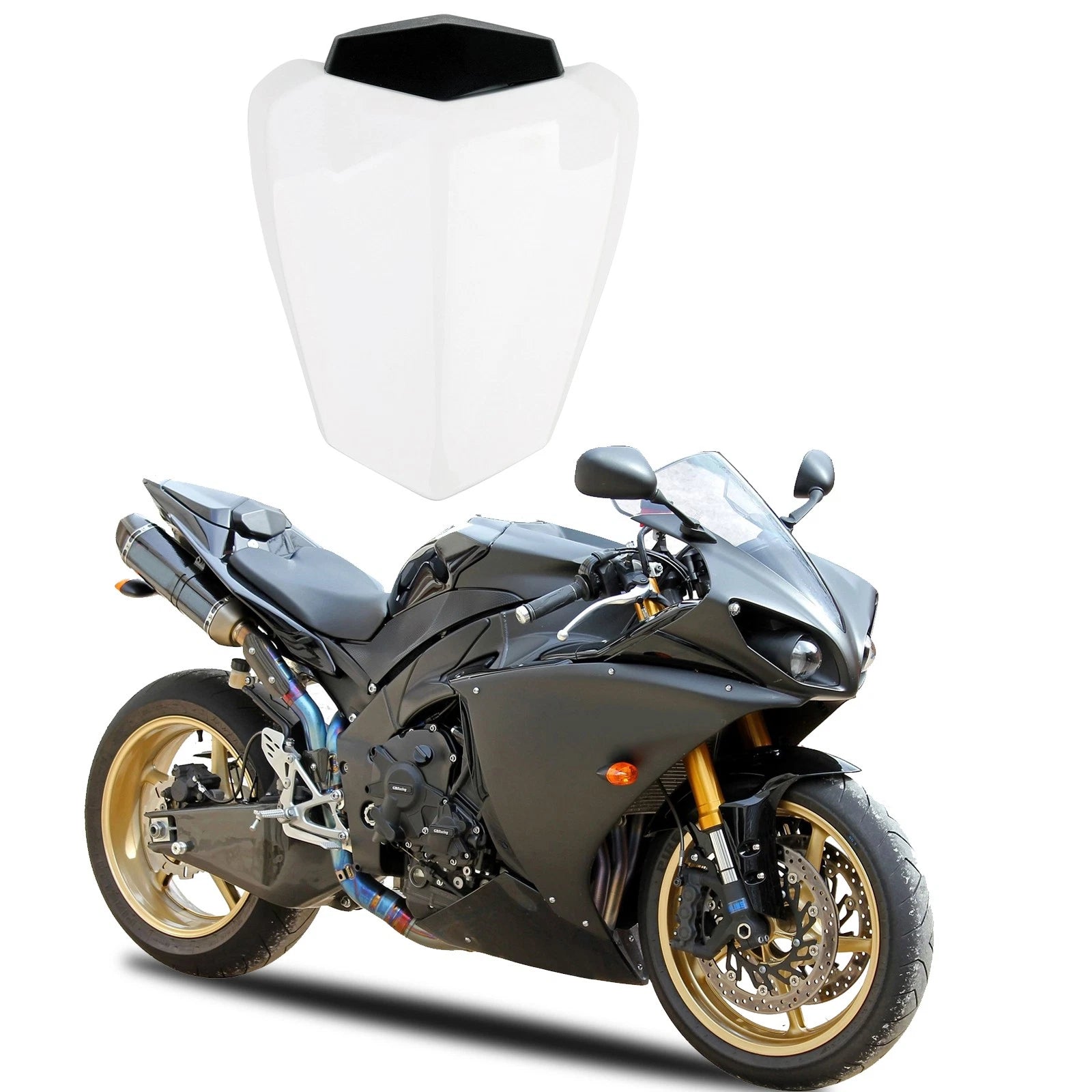 Rear Seat Cover Cowl for Yamaha YZF R1 (2009–2014) White