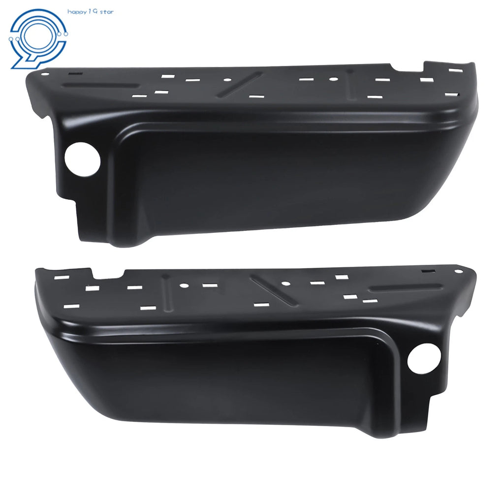Set of 2 Black Rear Step Bumpers for Ford F250 F350 (2008–2016)