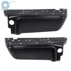 Set of 2 Black Rear Step Bumpers for Ford F250 F350 (2008–2016)