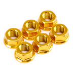 Set of 4 ALU M10 Gold Sprocket Nuts for Ducati Streetfighter V2 V4 1260 Diavel 1260