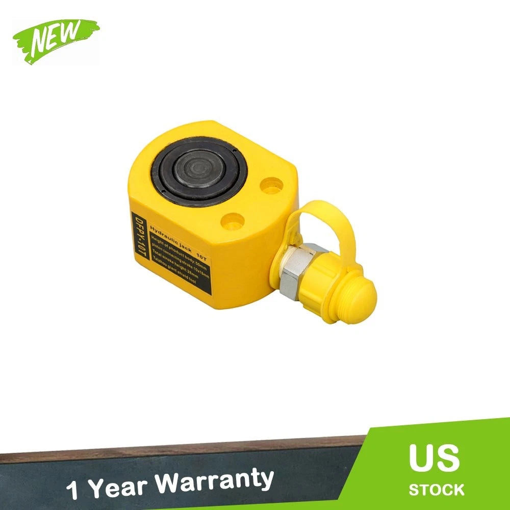 10 Ton Hydraulic Ram Jack for Low Height Lifting (1 Inch Stroke)