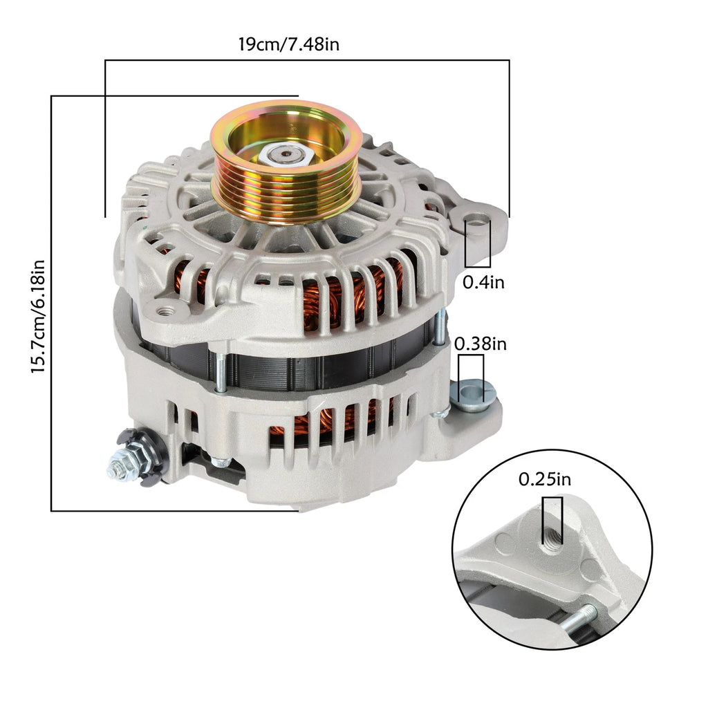 Alternator for Nissan Murano Maxima (2003–2009, 1995–2003) 110Amp