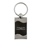 Black Rectangular Wave Keychain -Officially Licensed for Chrysler Town & Country