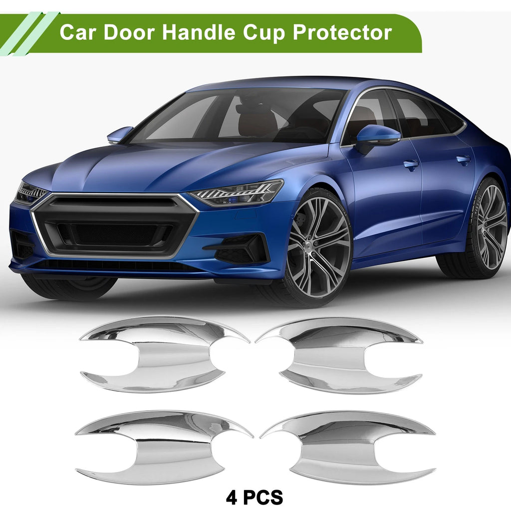 Set of 4 Chrome Door Handle Cup Protectors for BMW X3 (2022–2023)