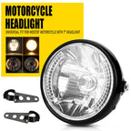 7" Motorcycle Headlight with Amber LED Turn Signal Indicators