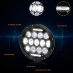 Set of 4 Full LED Bug Eye Projector Headlight & Fog Lamps for Wrangler (2007–2018)