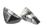 Carbon Fiber Style Side Wing Mirror Caps Covers for Audi TT (2014–2023)
