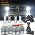 6000K Combo LED Headlight and Fog Light Bulbs for Dodge Ram (2009–2012)