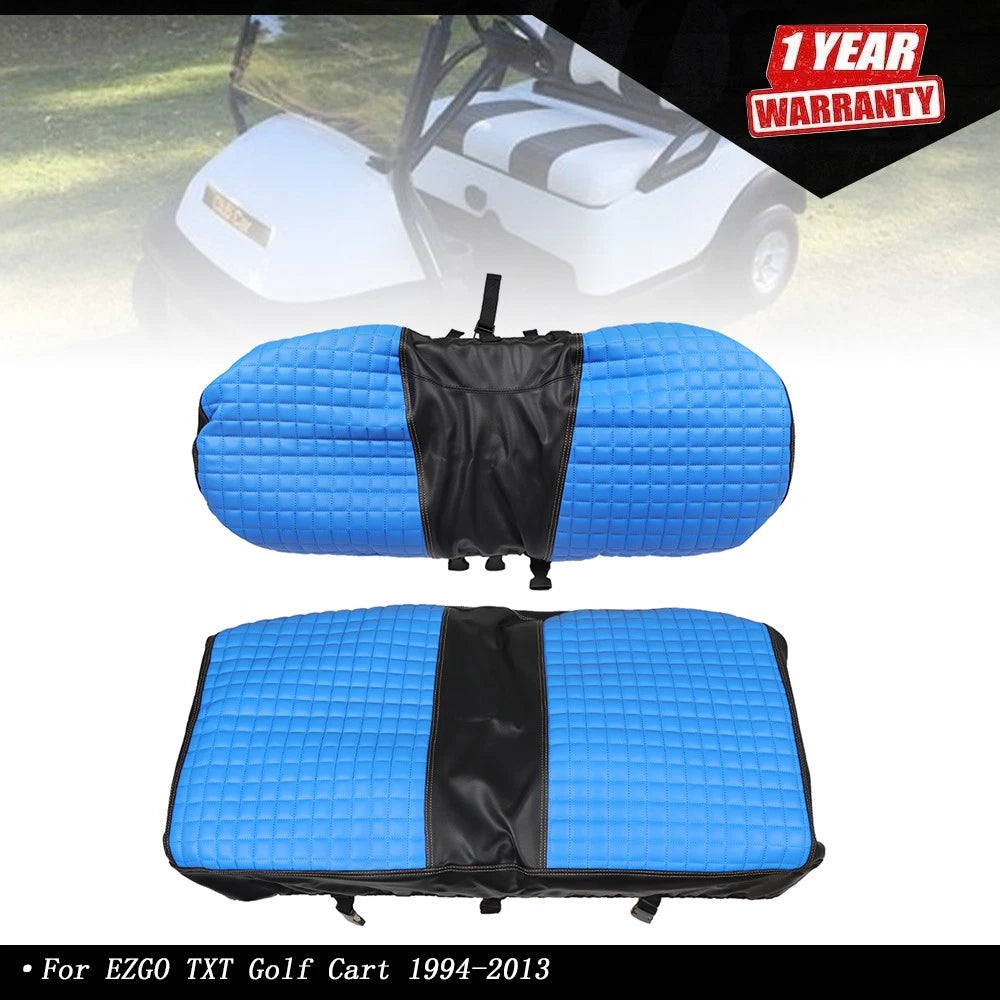 Front Seat Cover for EZGO TXT Golf Cart (1994–2013) Blue