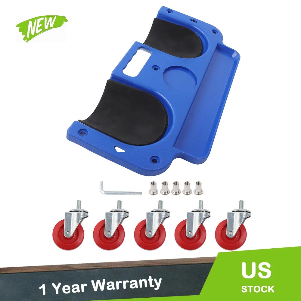 Rolling Knee Creeper Pads with Tool Tray Holder & 5 Swivel Wheels