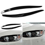 Gloss Black Headlight Eyelids Trim for BMW 3-Series E92 E93 M3 (2006–2012)