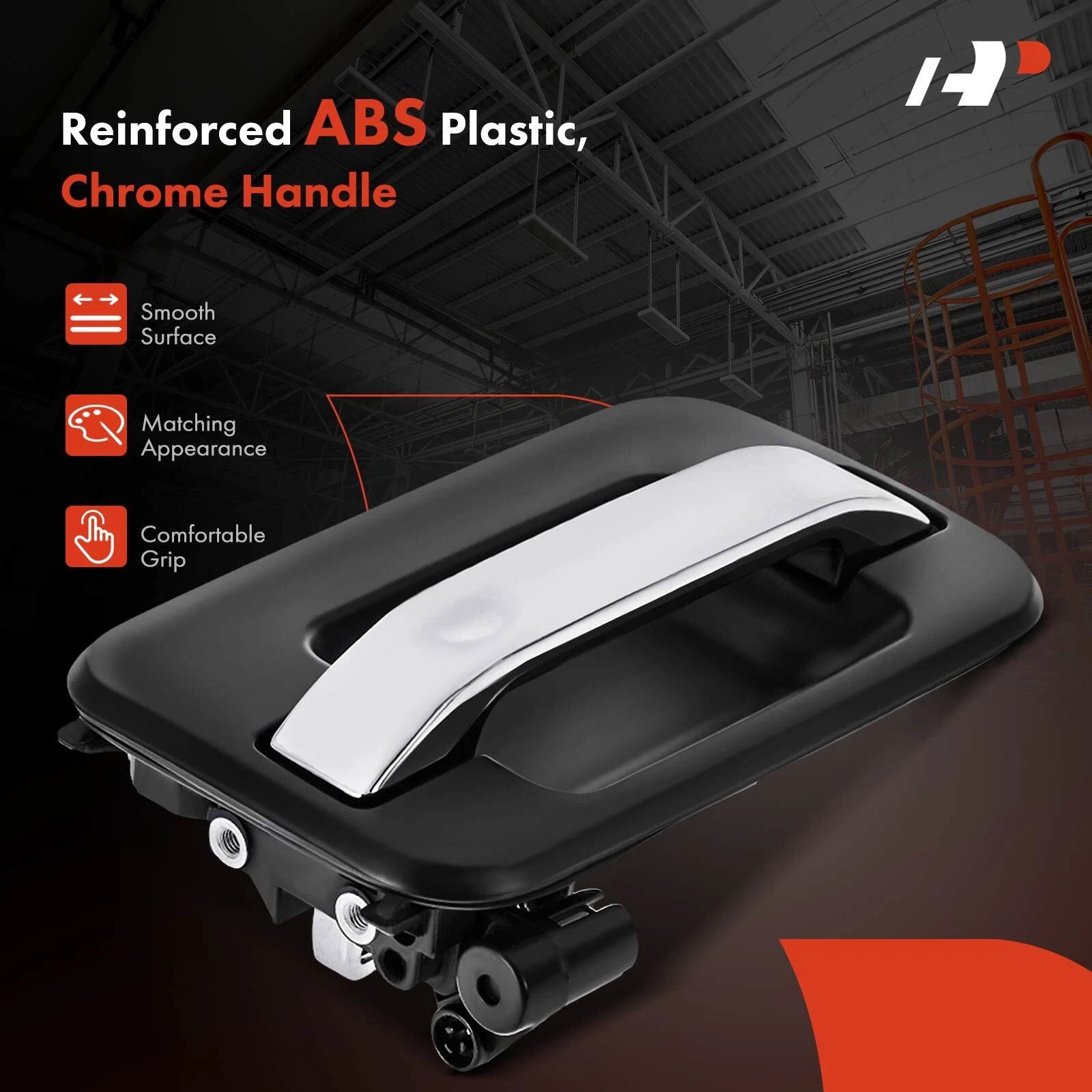 Chrome Black Exterior Door Handle for Ford F-150 (2015–2023)