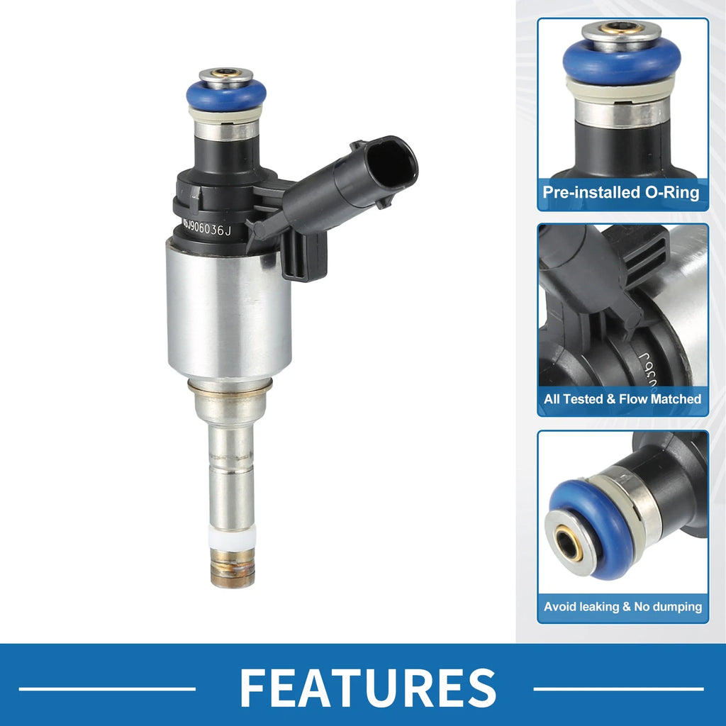 Fuel Injector 06H906036G/06J906036N for VW Passat B6 B7 (2005–2014)