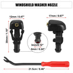 9pcs Front Windshield Washer Nozzle Kit 3W7Z-17603-AA for Ford F-150 (2004–2023)