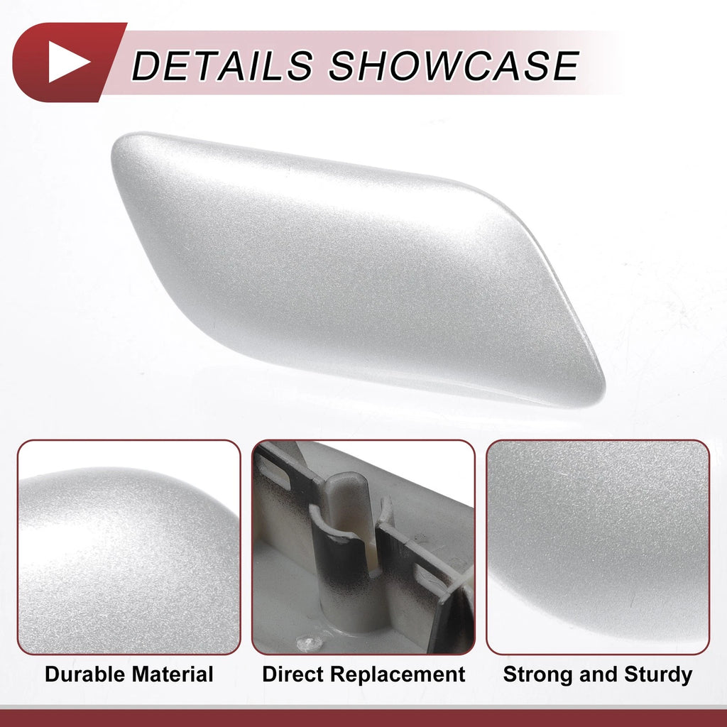 Front Right Washer Nozzle Cover Cap for Lexus LX570 (2008–2011) Silver Tone