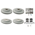Front & Rear Brake Kit Disc Rotors Pads Sensors for W222 S-Class (2014–2020)