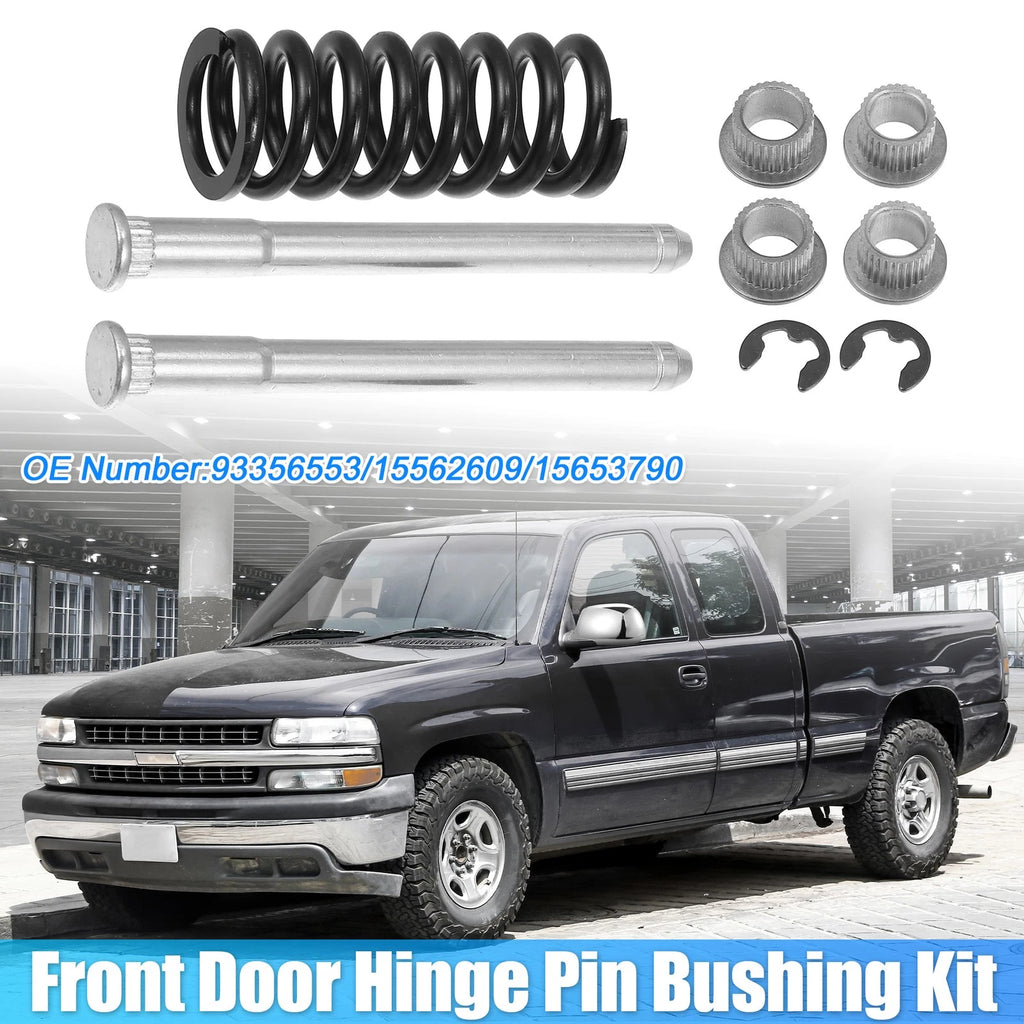 Set of 4 Door Hinge Pin and Spring with Bushing Repair Kit  