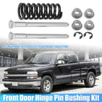 Set of 4 Door Hinge Pin and Spring with Bushing Repair Kit  