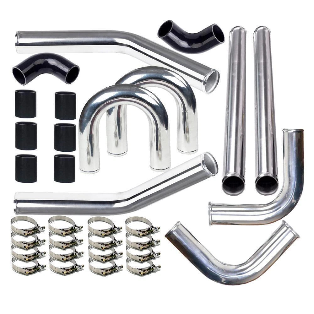 2" Black Turbo Intercooler Elbow Pipe Kit for Universal (All Models)