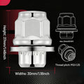 20Pc Chrome Mag Lug Nuts for Nissan Pathfinder Infiniti