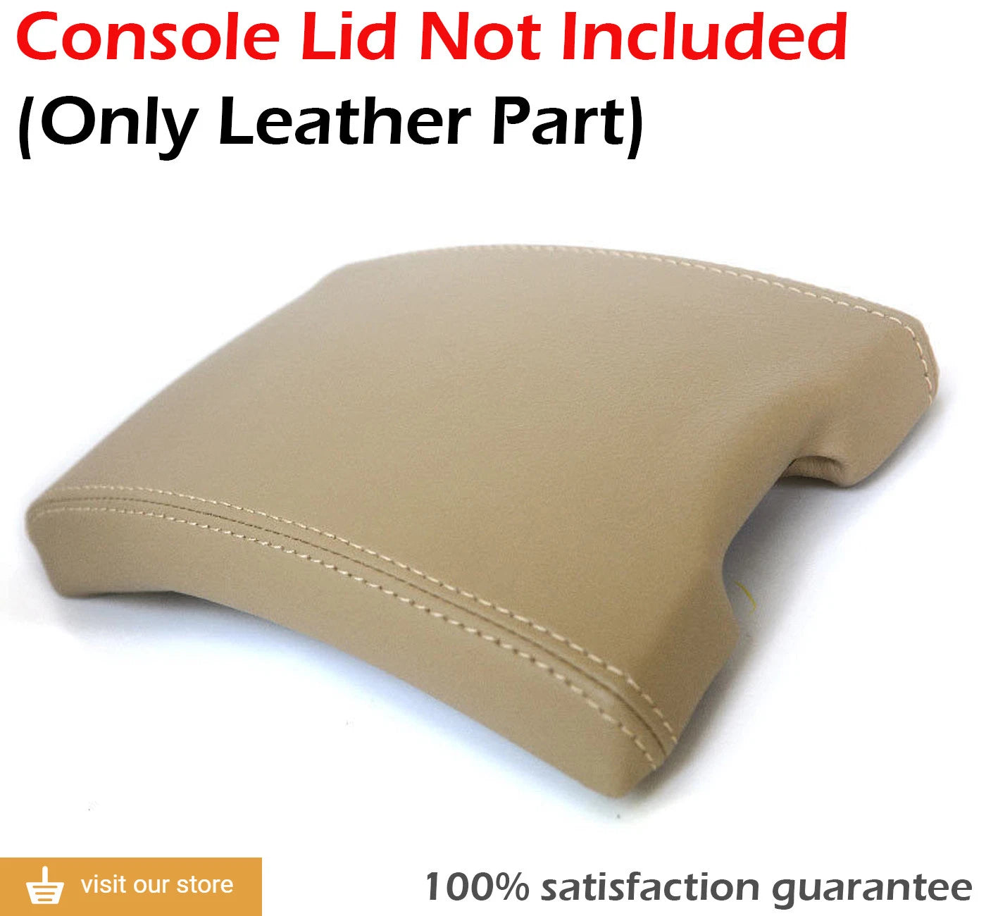 Center Console Armrest Cover for Chrysler Pacifica (2004–2008) Beige Leather
